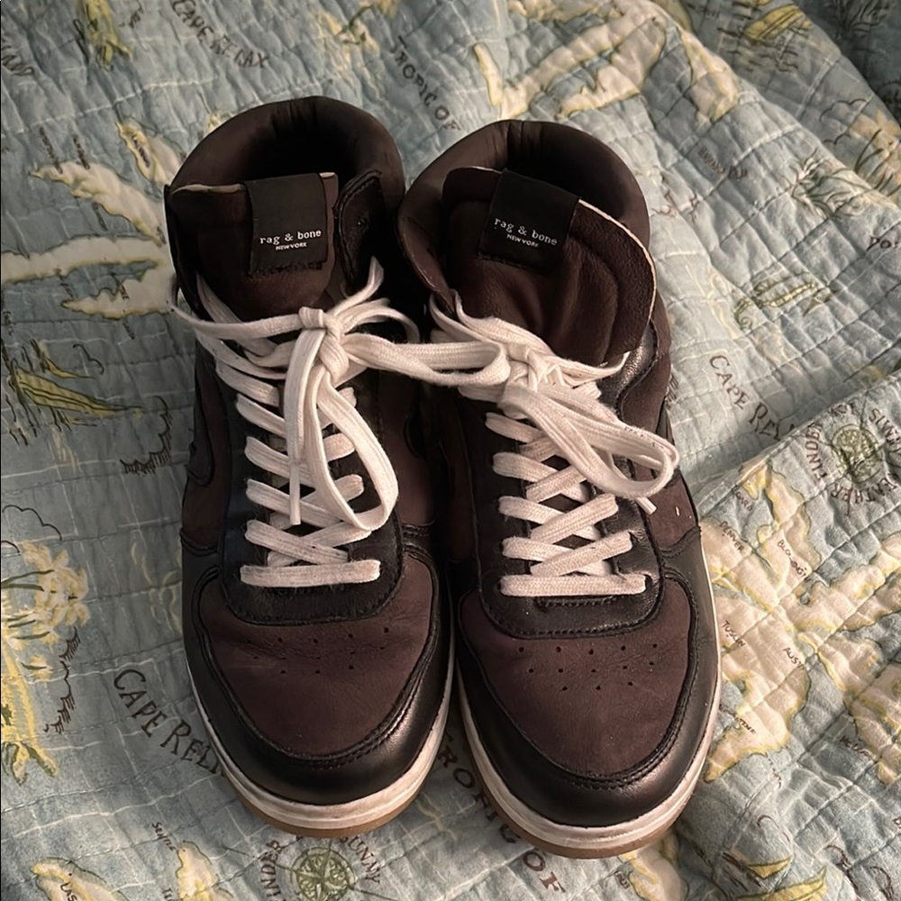 Rag & Bone Black and White High Tops